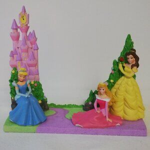 Disney Store Resin Princes Picture Holder Sleeping Beauty Cinderella Belle